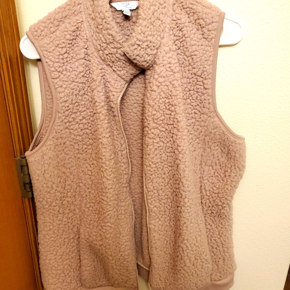Pink Sherpa Vest